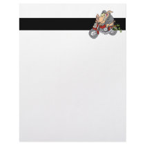 biker hog pig motorcycle bike cartoon custom letterhead