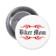 Biker Mom Button