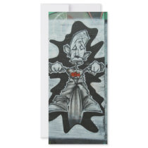 BIKER PERSONALIZED RACK CARD