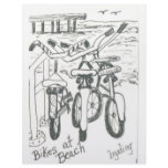 Bikes at beach letterhead