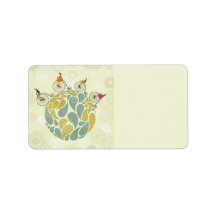 Bikes on Earth Personalized Address Labels