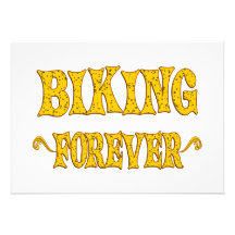 Biking Forever Custom Invitation