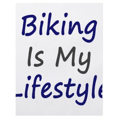 Biking Is My Lifestyle Custom Flyer by Supernova23