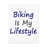 Biking Is My Lifestyle Postcards