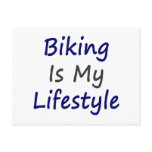 Biking Is My Lifestyle Postcards