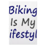 Biking Is My Lifestyle Stationery Paper