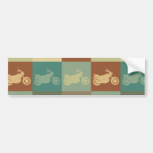 Biking Pop Art Bumper Sticker