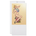 Bikini Blonde Pin-up Girl with Flowers by Al Rio rack cards