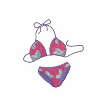 Bikini chemises brodées