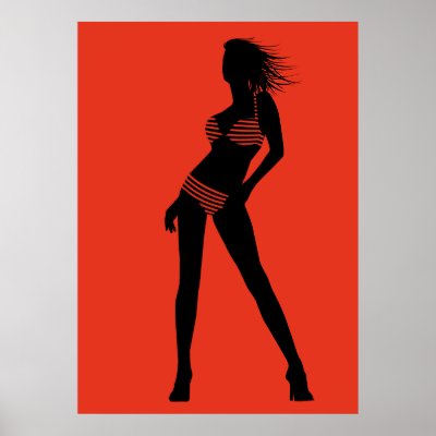 bikini girl 6 poster by MichelineKanzy