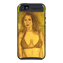 bikini girl art iPhone 5 case