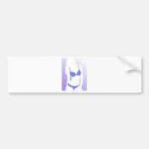 Bikini Girl Blue Bumper Stickers
