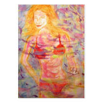 bikini girl business card