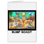 Bikini Rump Roast Funny Offbeat Tees & Gifts Greeting Card
