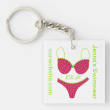Bikini Shop Marketing Keychains