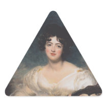 Bildnis der Lady Walls Triangle Stickers