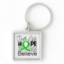 Bile Duct Cancer Typographic Faith Love Hope Keychains