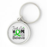 Bile Duct Cancer Typographic Faith Love Hope Keychains