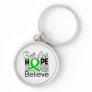Bile Duct Cancer Typographic Faith Love Hope Keychains