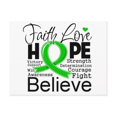 Bile Duct Cancer Typographic Faith Love Hope Postcards by cancerapparel