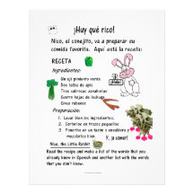 Bilingual Spanish English Worksheet for Kids -Vegg Custom Letterhead