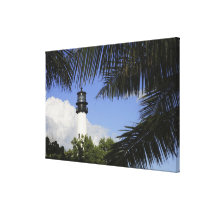 Bill Baggs Cape Florida Lighthouse, Bill Baggs 2 Stretched Canvas Print