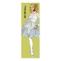 Bill Blass and Geoffrey Bean Bookmark Business Card