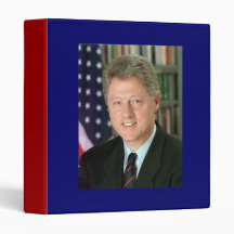 Bill Clinton Vinyl Binders
