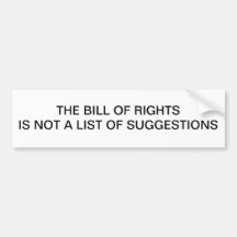 Bill of Rights Bumper Stickers