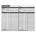 Bill Paying Schedule Sheets - Horizontal letterhead