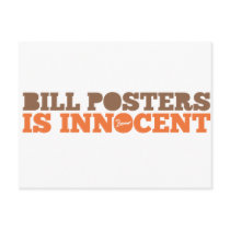 Bill Posters is Innocent Postcard
