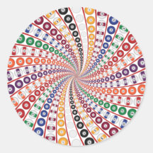 Billards/spirale boules de piscine : autocollants