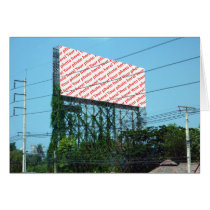 Billboard of Whatever You Want Folding Card cards