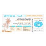 billets de mariage de destination de carte d'embar faire-parts