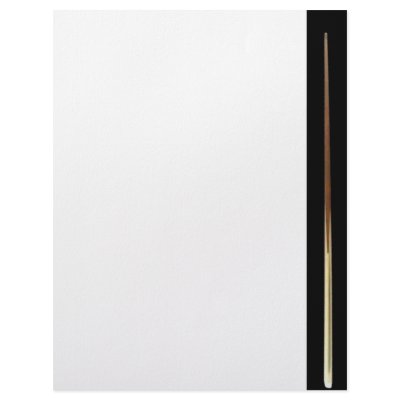 Billiard Cue Letterhead by Paper_Products