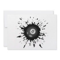 Billiard Explosion Custom Invites