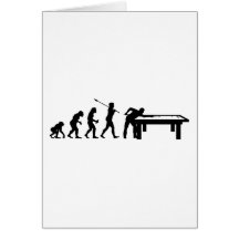 Billiard Player Greeting Cards