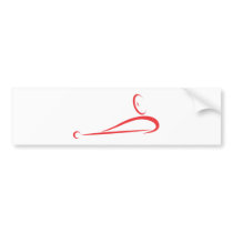 Billiard Player Icon Bumper Sticker