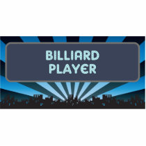 Billiard Player Marquee Photo Sculptures