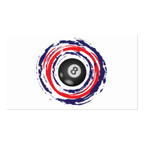 Billiard Red Blue And White