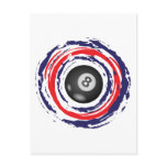 Billiard Red Blue And White