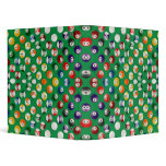 BILLIARDS BALL PATTERN 3 RING BINDERS