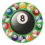 BILLIARDS BALLS stickers