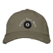 Billiards Embroidered Hat