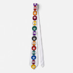 Billiards: Pool Balls: Custom Tie: Necktie