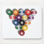 Billiards / Pool Balls with Drop Shadow: Mousepad