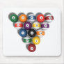 Billiards / Pool Balls with Drop Shadow: Mousepad