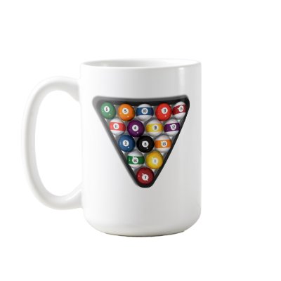 Billiards / Pool Balls with Drop Shadow: Coffee Mug by spiritswitchboard