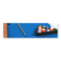 Billiards / Pool Table: Blue Felt:
