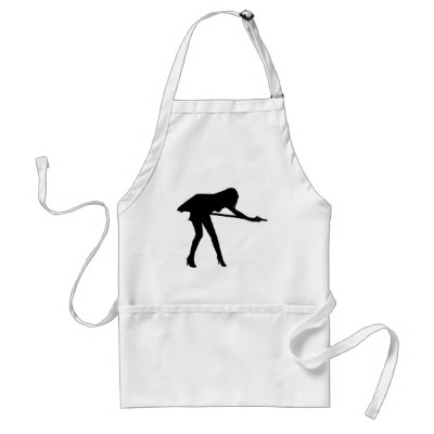 Billiards - Sexy Woman Aprons by Thinkdifferent